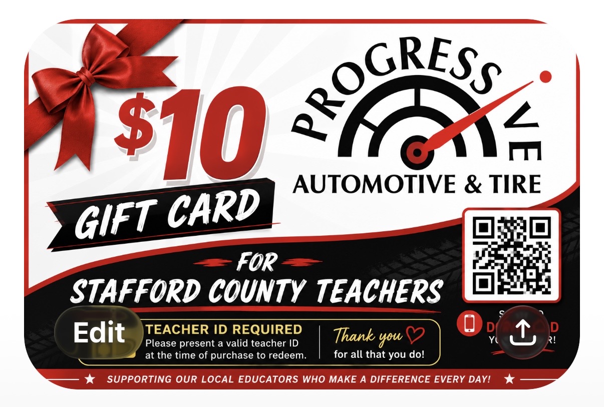 Progressive Automotive 10 Dollar Gift Card